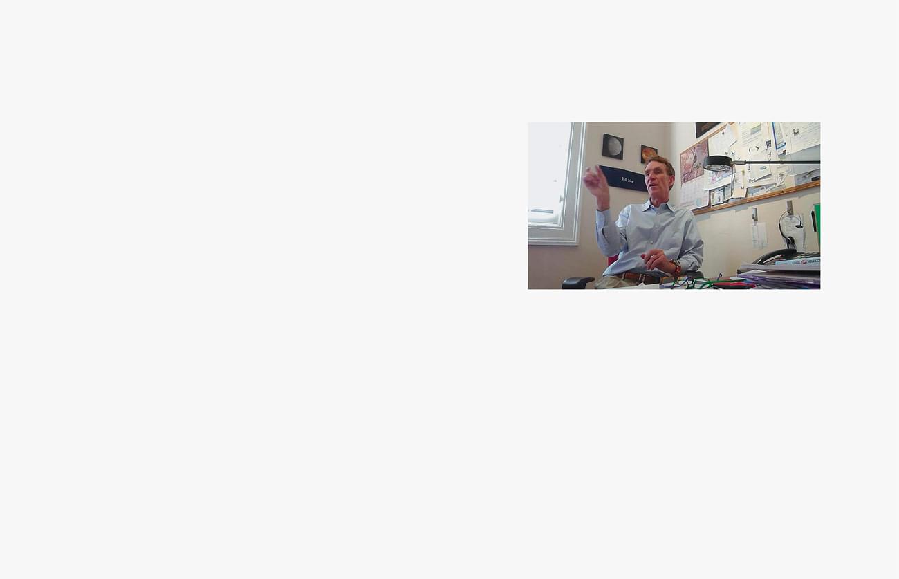 Voyager – The Grand Tour - Bill Nye, Executive Director of the The Planetary Society,  was a student of Carl Sagan at Cornell University. Office of The Planetary Society.