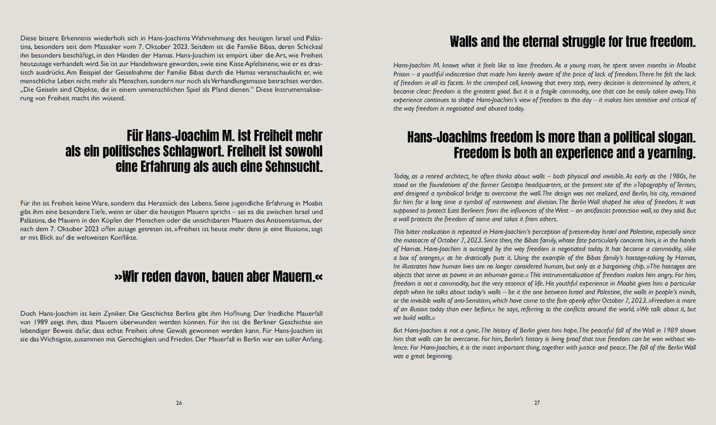 M.A. Project Supervision &raquo;Ware Freiheit&laquo; by Norbert Fischbach