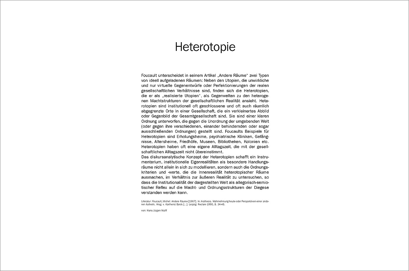 Project Week at Muthesius Kunsthochschule Kiel "Von anderen R&auml;umen"